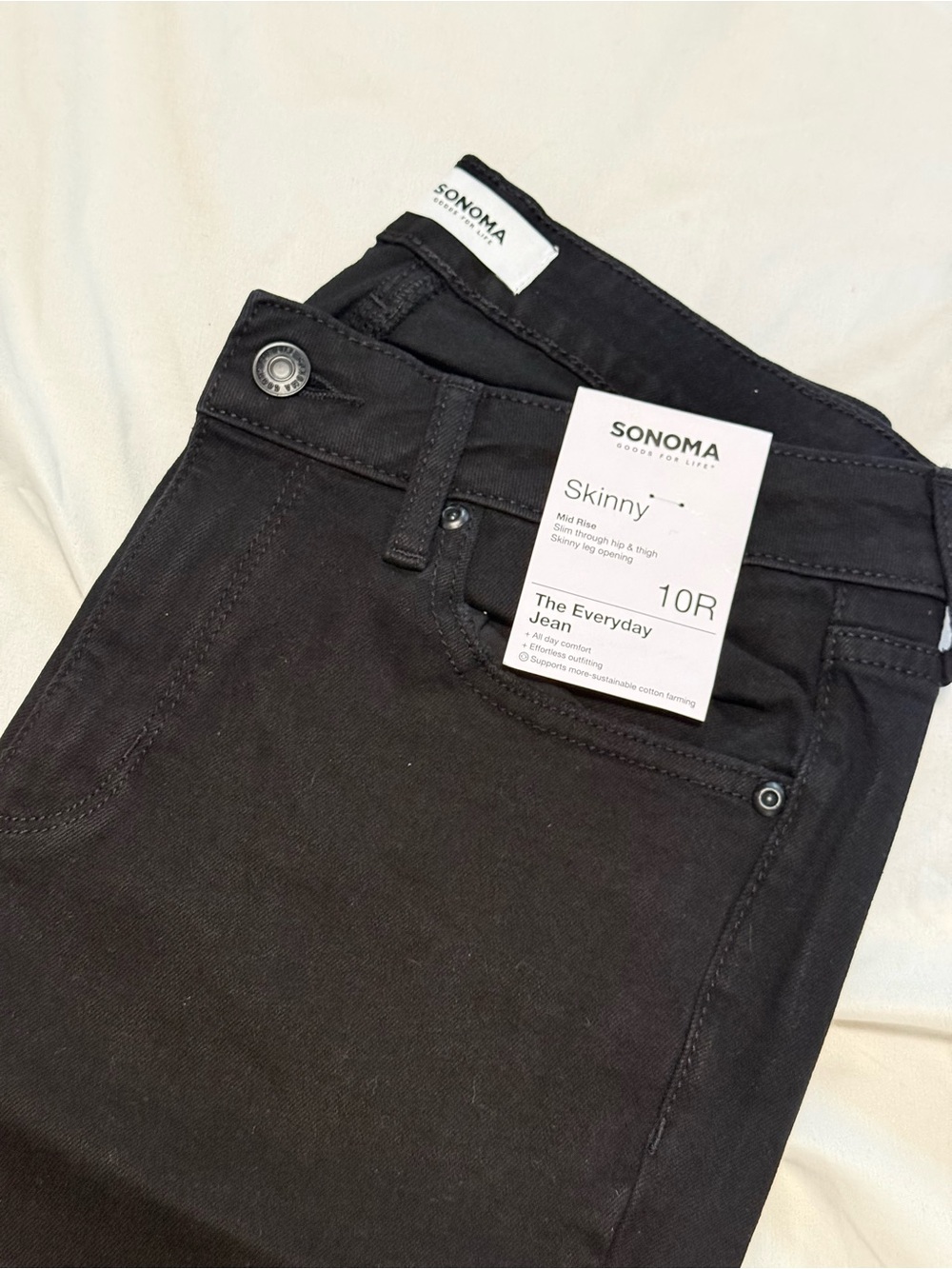 Sonoma Black Skinny Jeans - The Everyday Jean (10R)